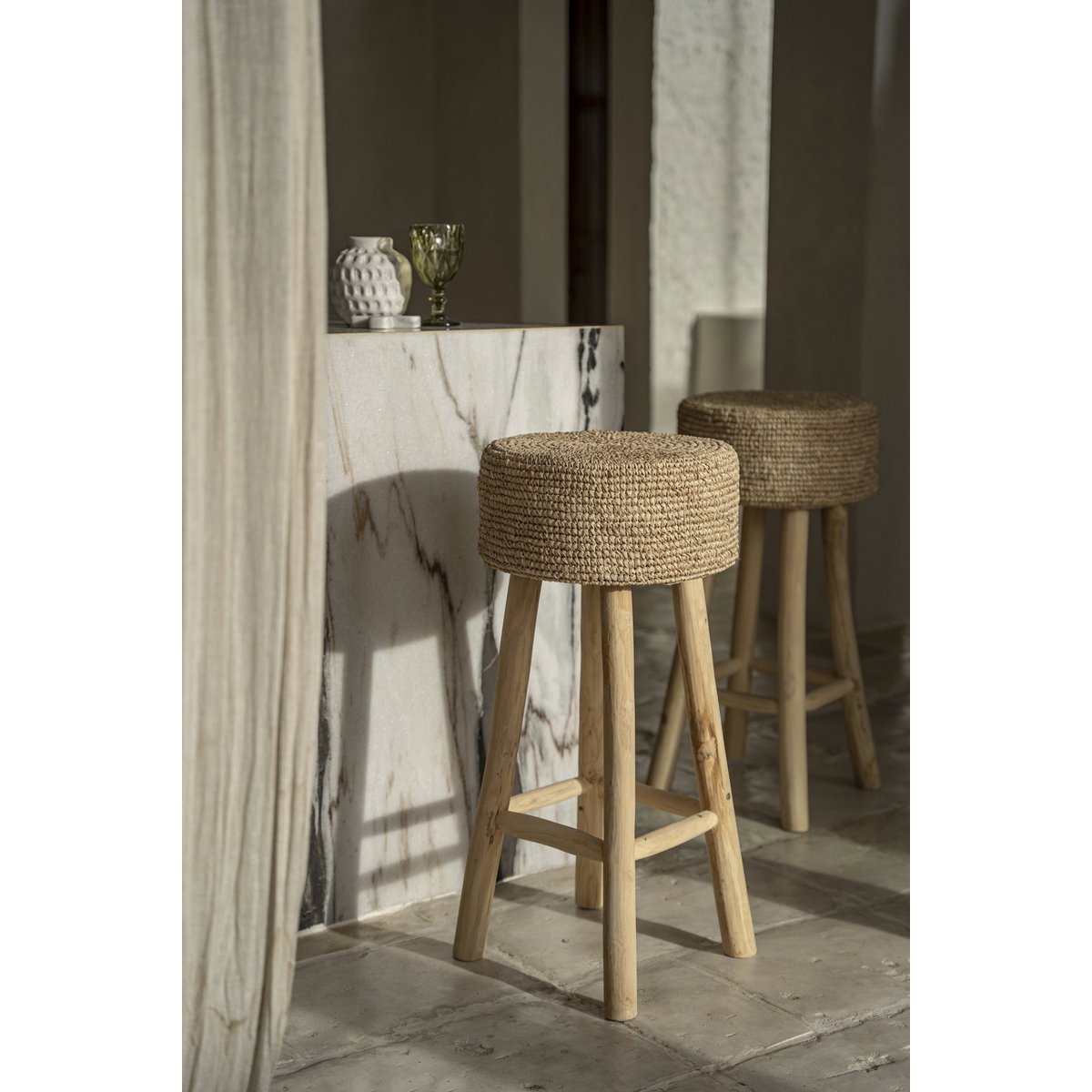 De Raffia-barkruk - Image 5