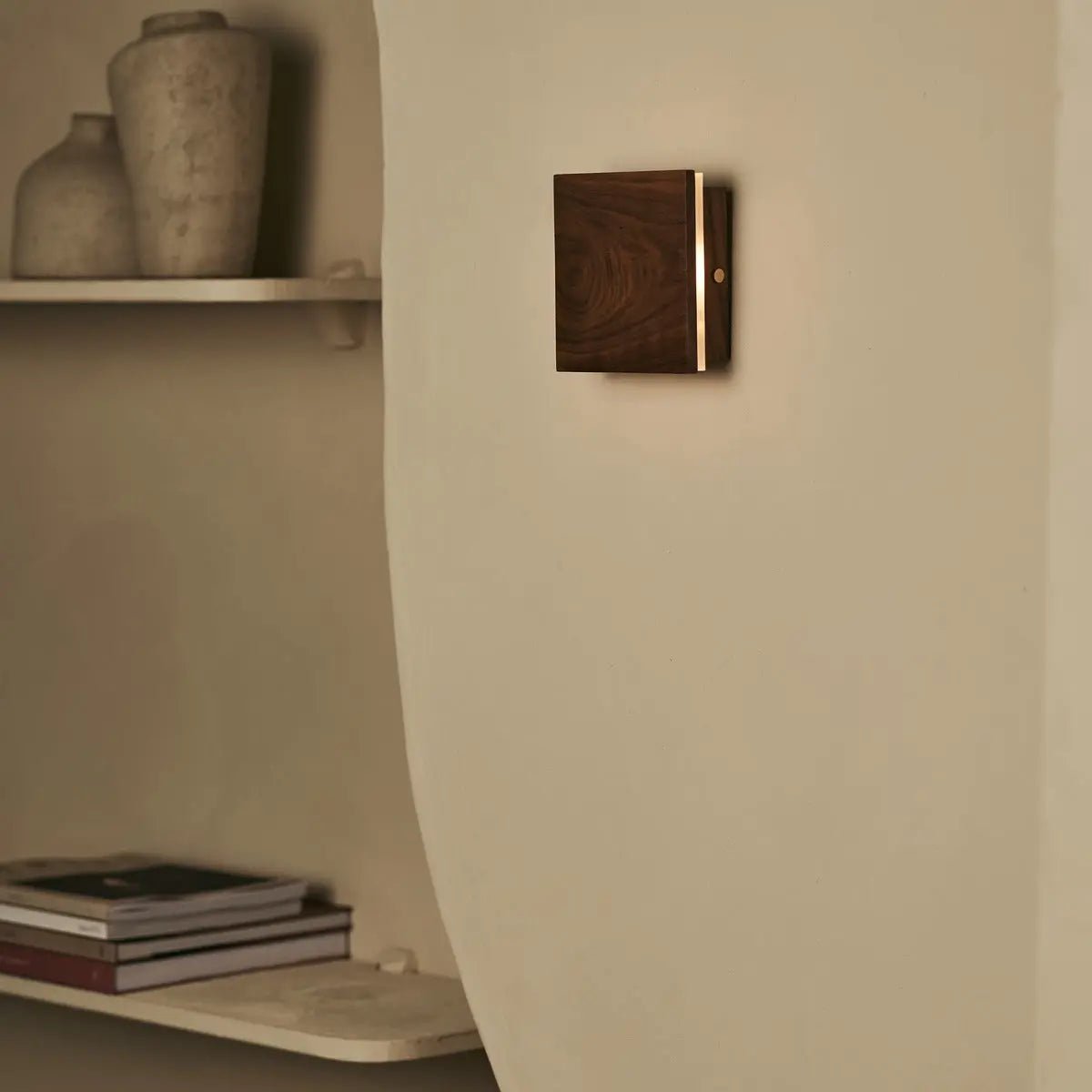 Lane notenhouten draadloze wandlamp - Image 2
