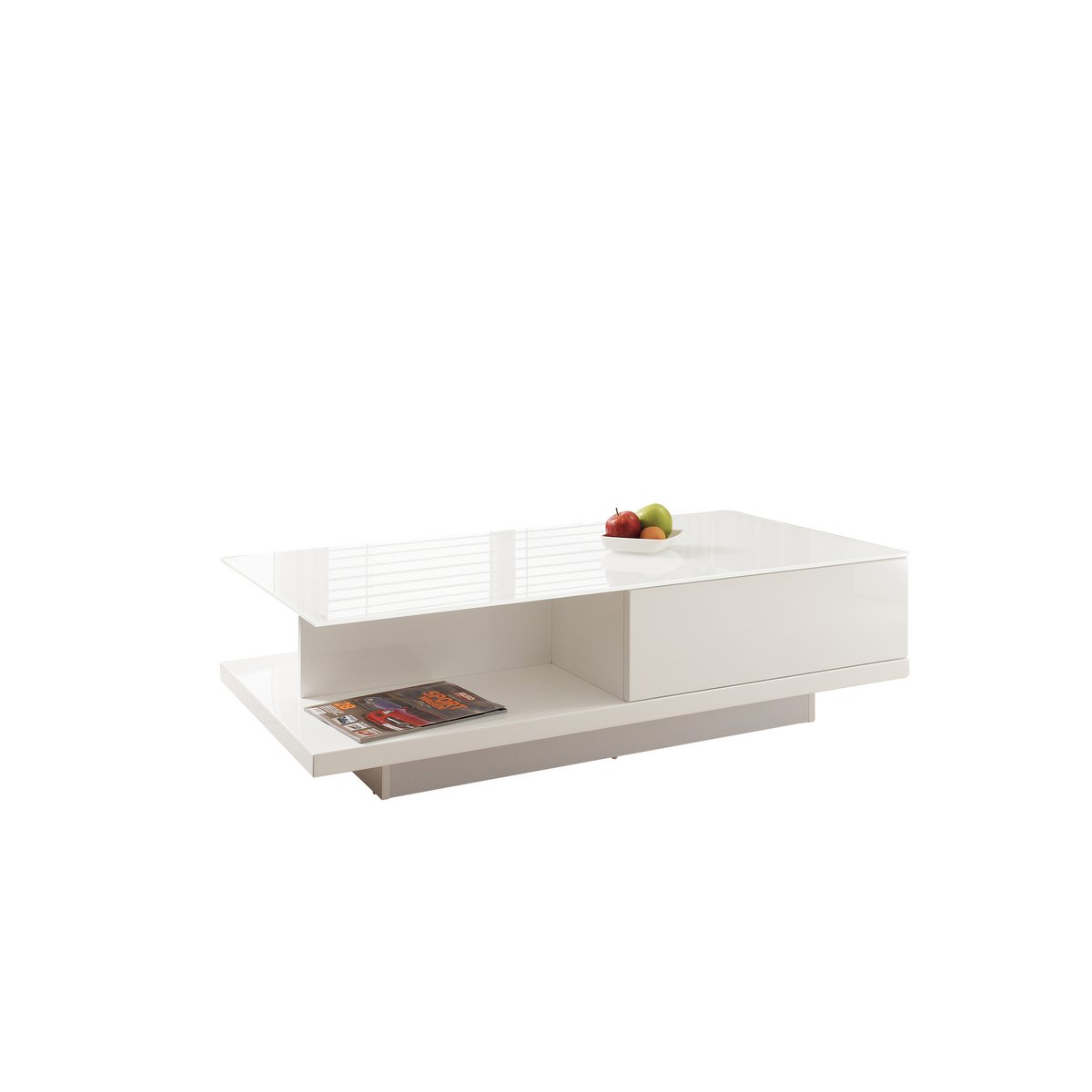 Salontafel 120x60x36 cm wit - Image 2
