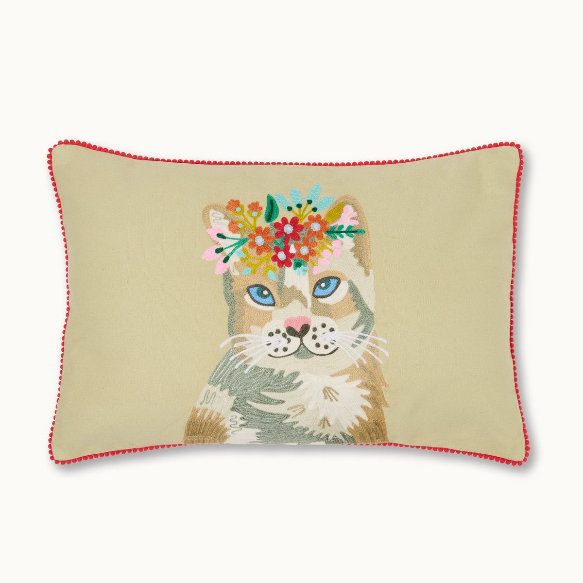 Kussen met vullende kat