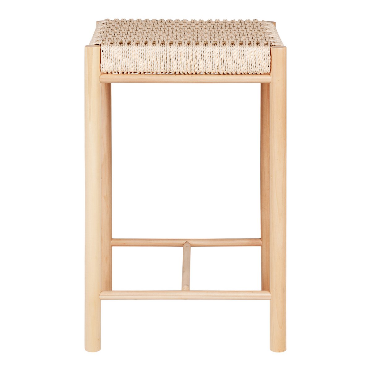 Abano Counter Chair - Natuurlijk, populierenhout/papierkoord, 42x42x66,5 cm - Image 3