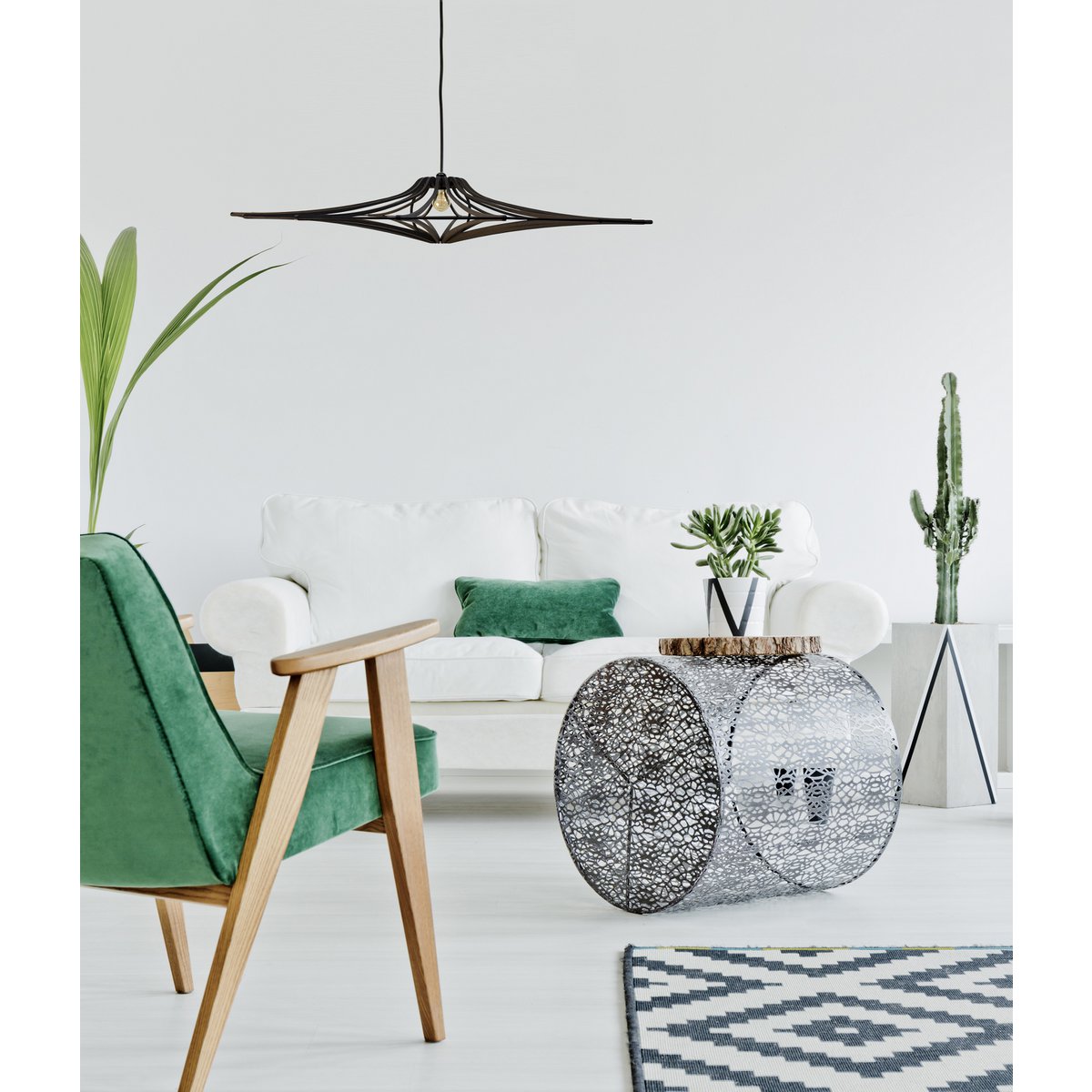 Ophanging Design bois noir D90cm SINGING BLACK - Image 3