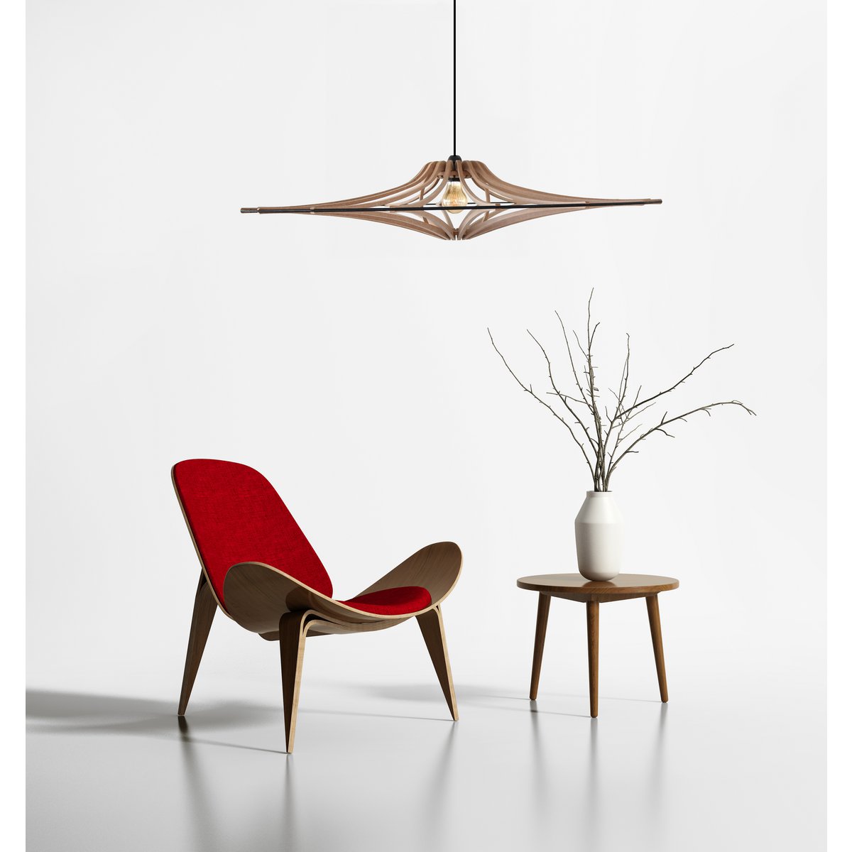 Ophanging Design bois D90cm SINGING BRUT - Image 4