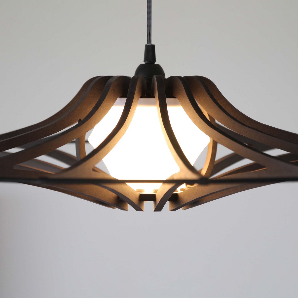 Suspension Design bois noir D65cm SINGING BLACK - Image 8