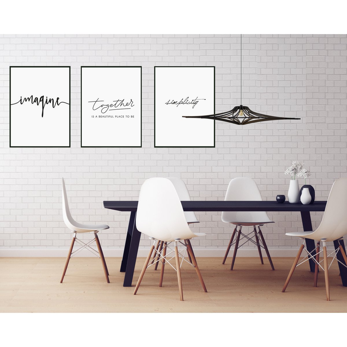Ophanging Design bois noir D90cm SINGING BLACK - Image 4