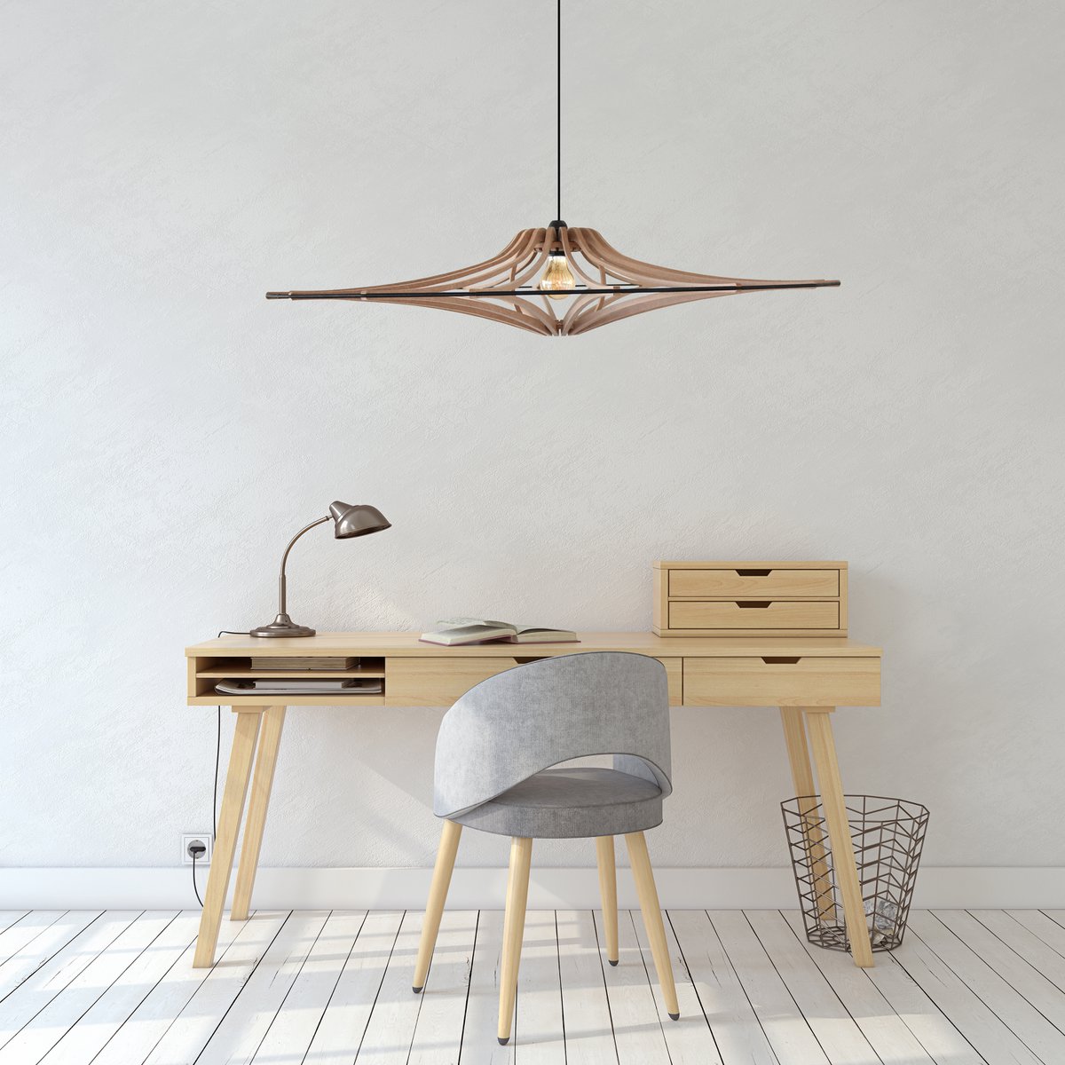 Ophanging Design bois D90cm SINGING BRUT - Image 2