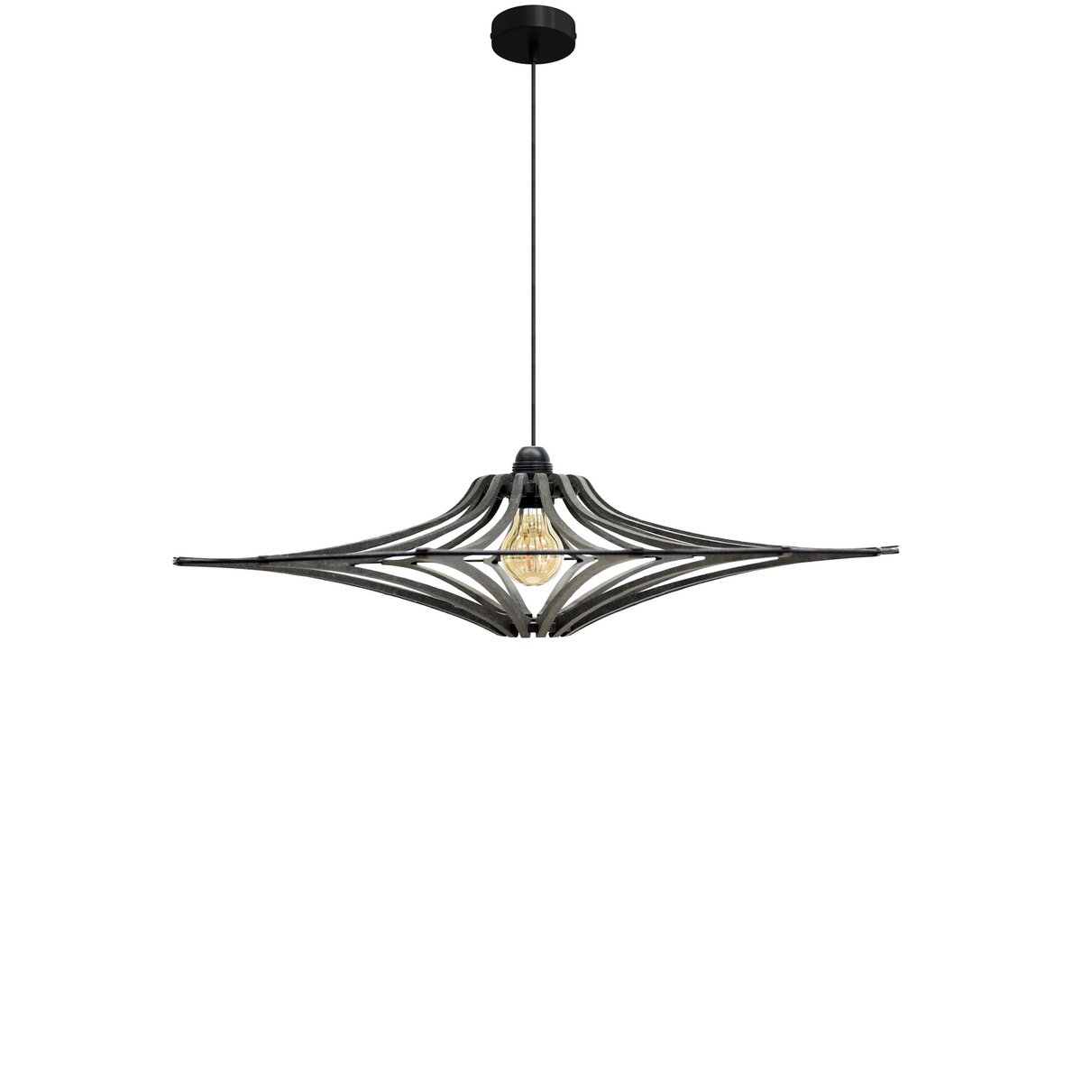 Suspension Design bois noir D65cm SINGING BLACK - Image 2